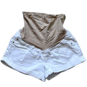 Luxe Essentials Denim Maternity Short